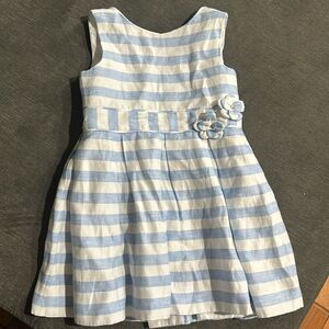 Mayoral white and blue dress size 6